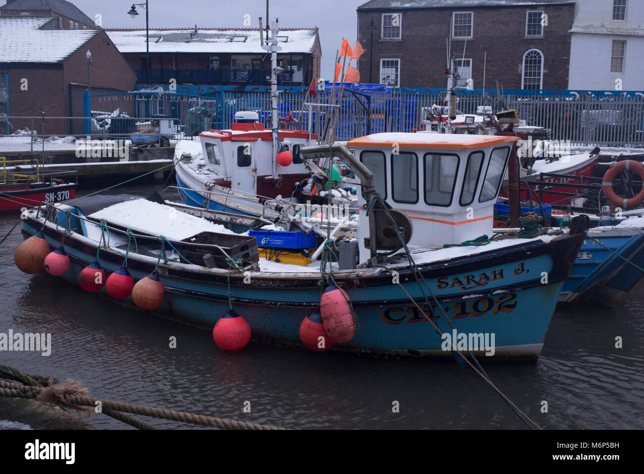 North Shields fishing boats Stock Photo