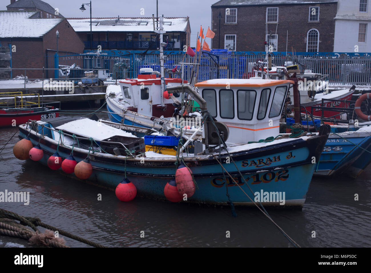 North Shields fishing boats Stock Photo