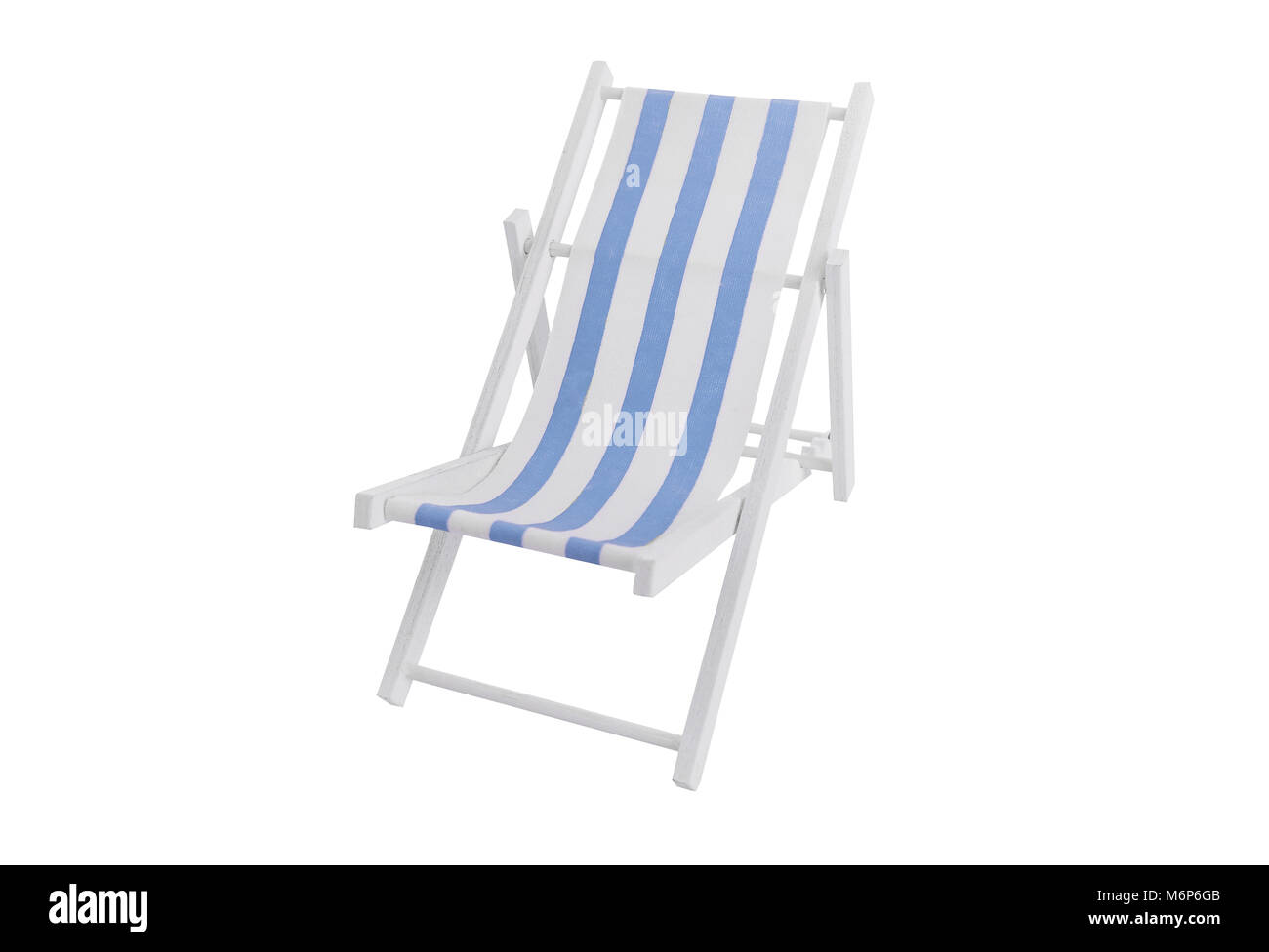 Deckchair on a white background Stock Photo - Alamy