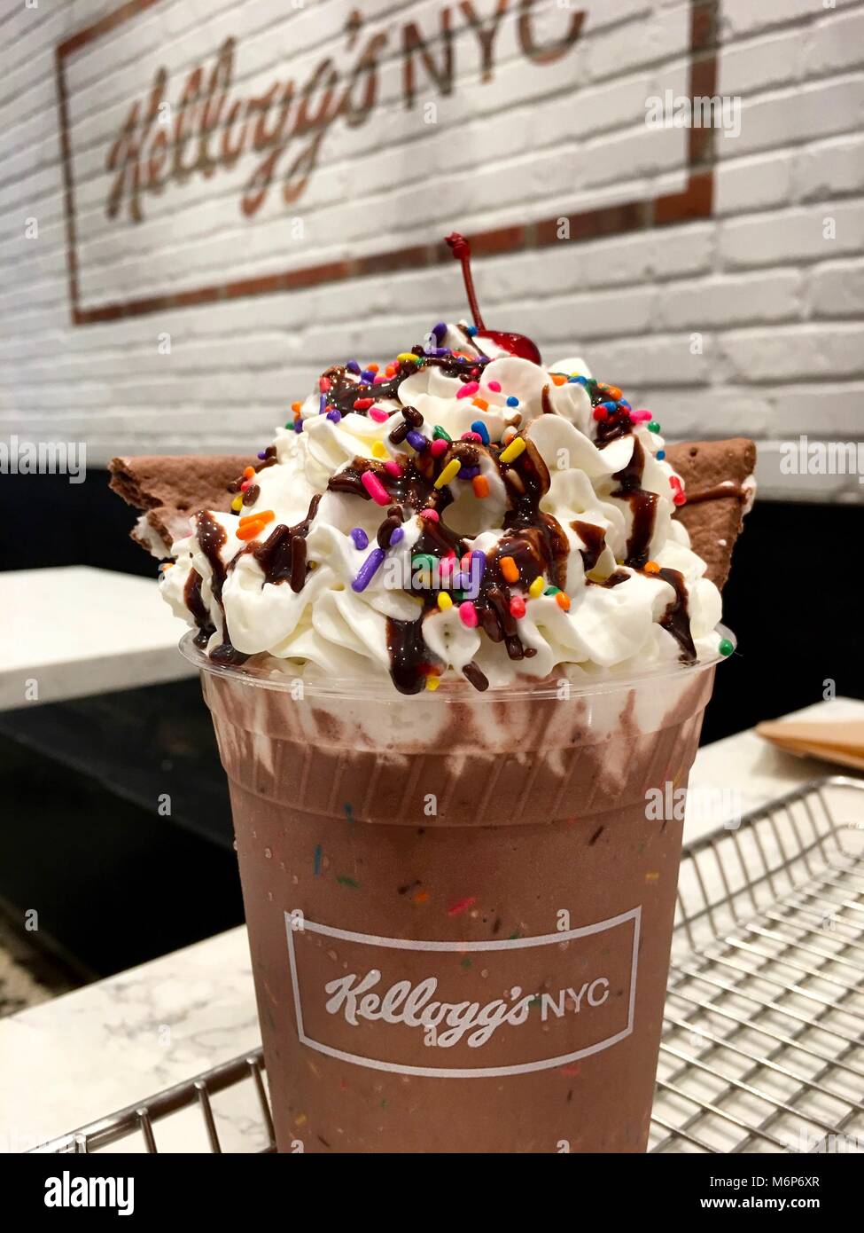 New York City Circa 2017 Kelloggs NYC retail food store chocolate