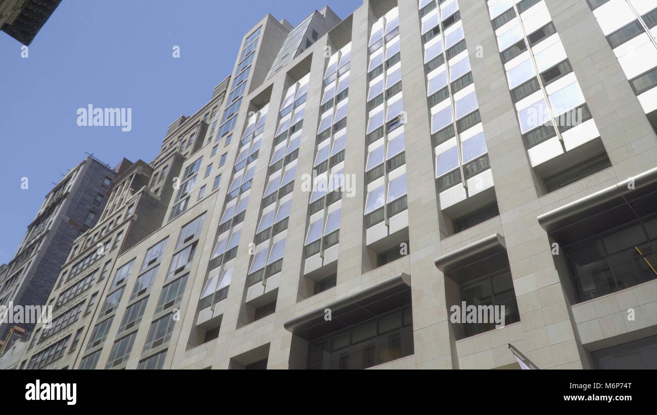 Generic look up tilt photo of generic apartment office building ...