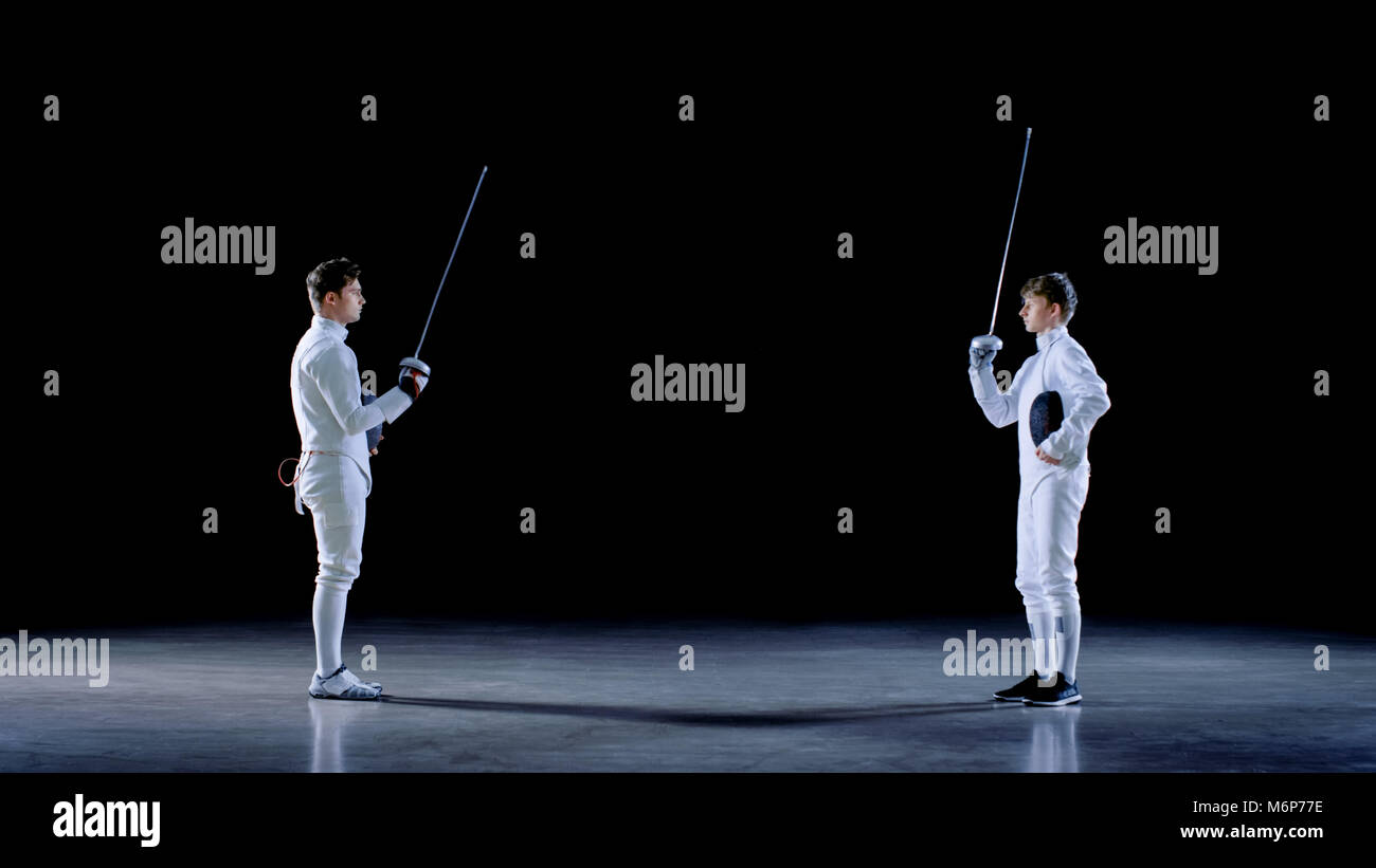 Two fencers hires stock photography and images Alamy