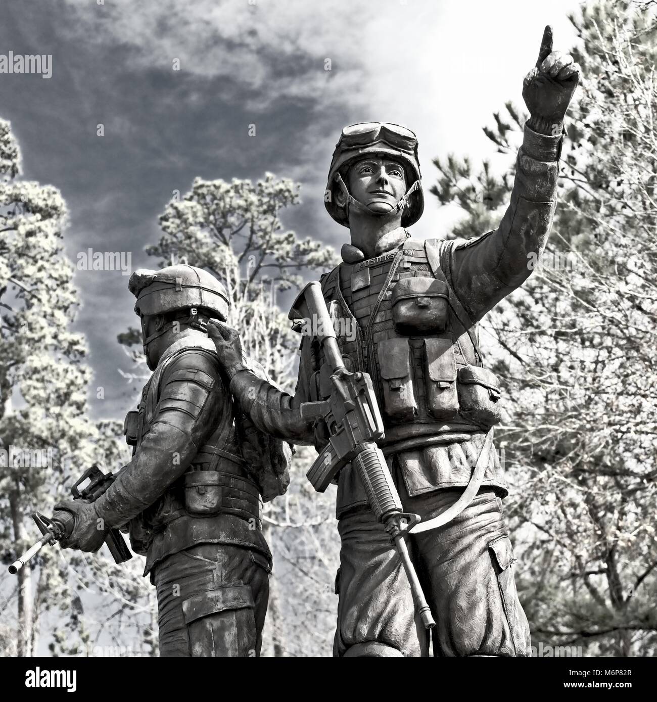 Monument to Honor Soldiers Located in a Park in The Woodlands Stock ...