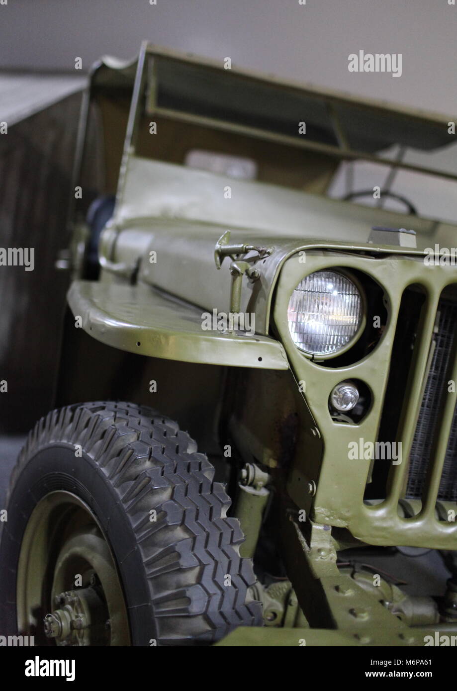 Old us army jeep Stock Photo
