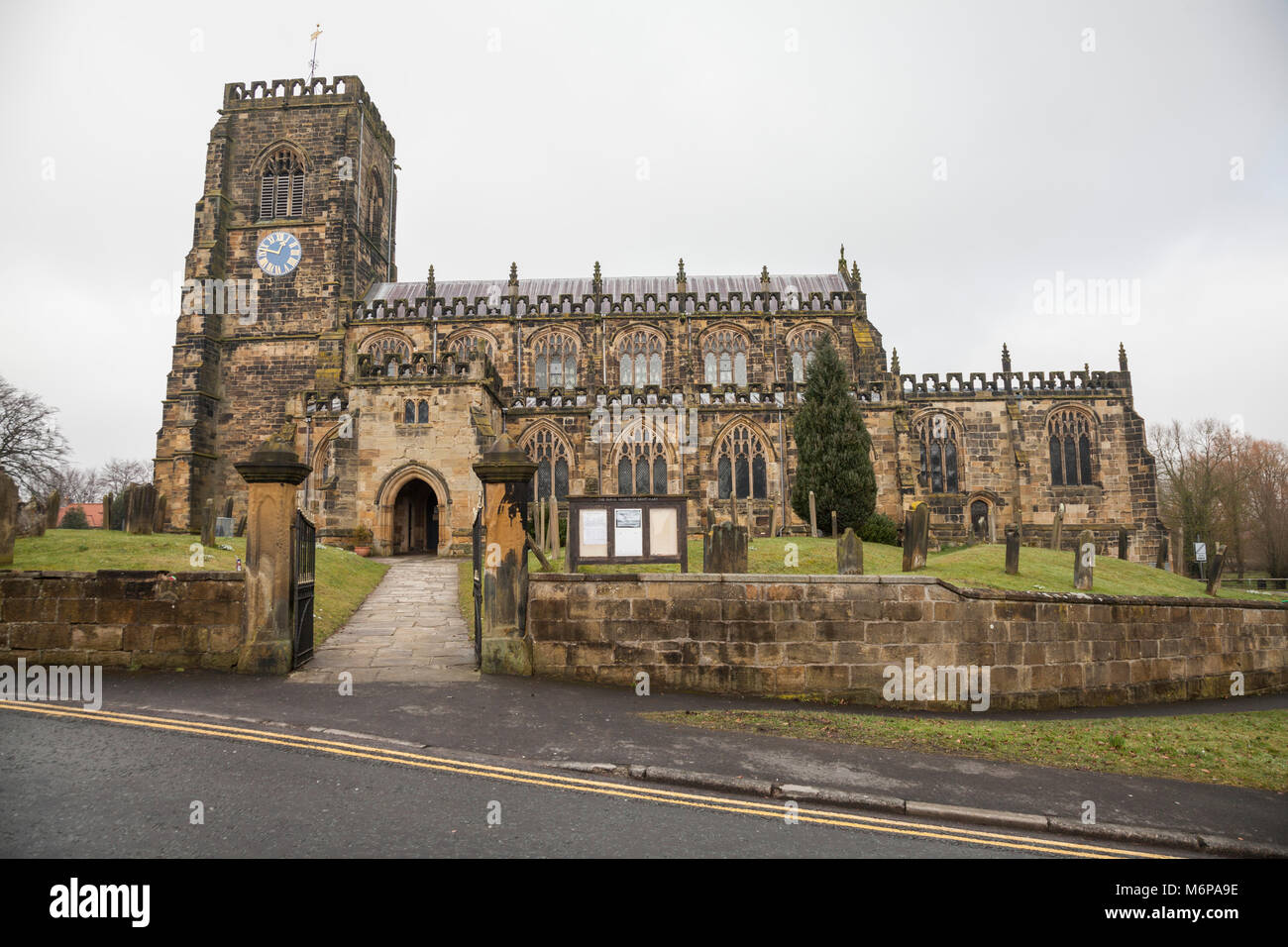 St.Marys church in Thirsk,North Yorkshire,England,UK Stock Photo