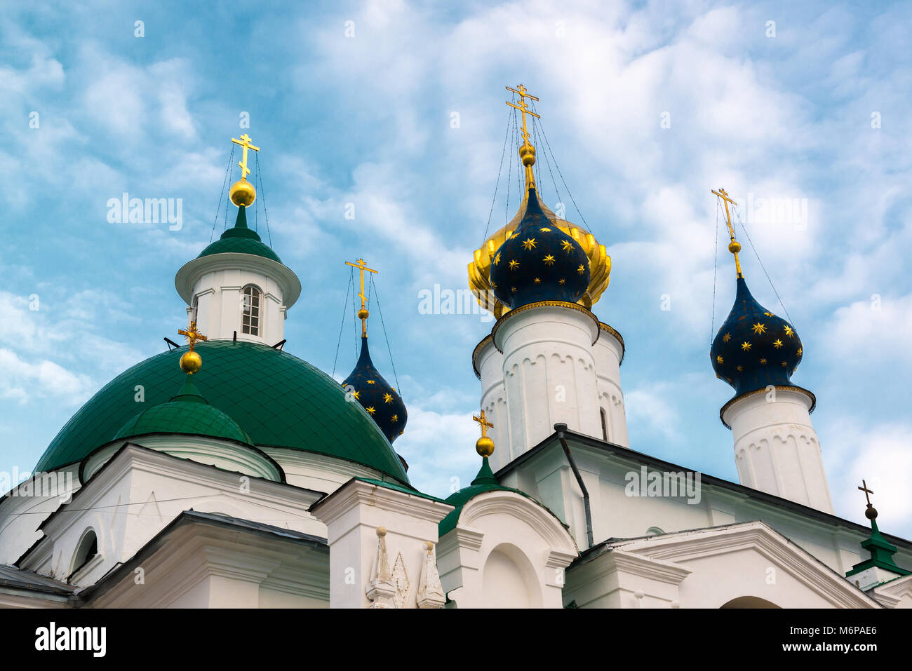 Cathedrals Spaso Yakovlevsky Dimitriev Monastery in a Rostov Veliky, Russia Stock Photo