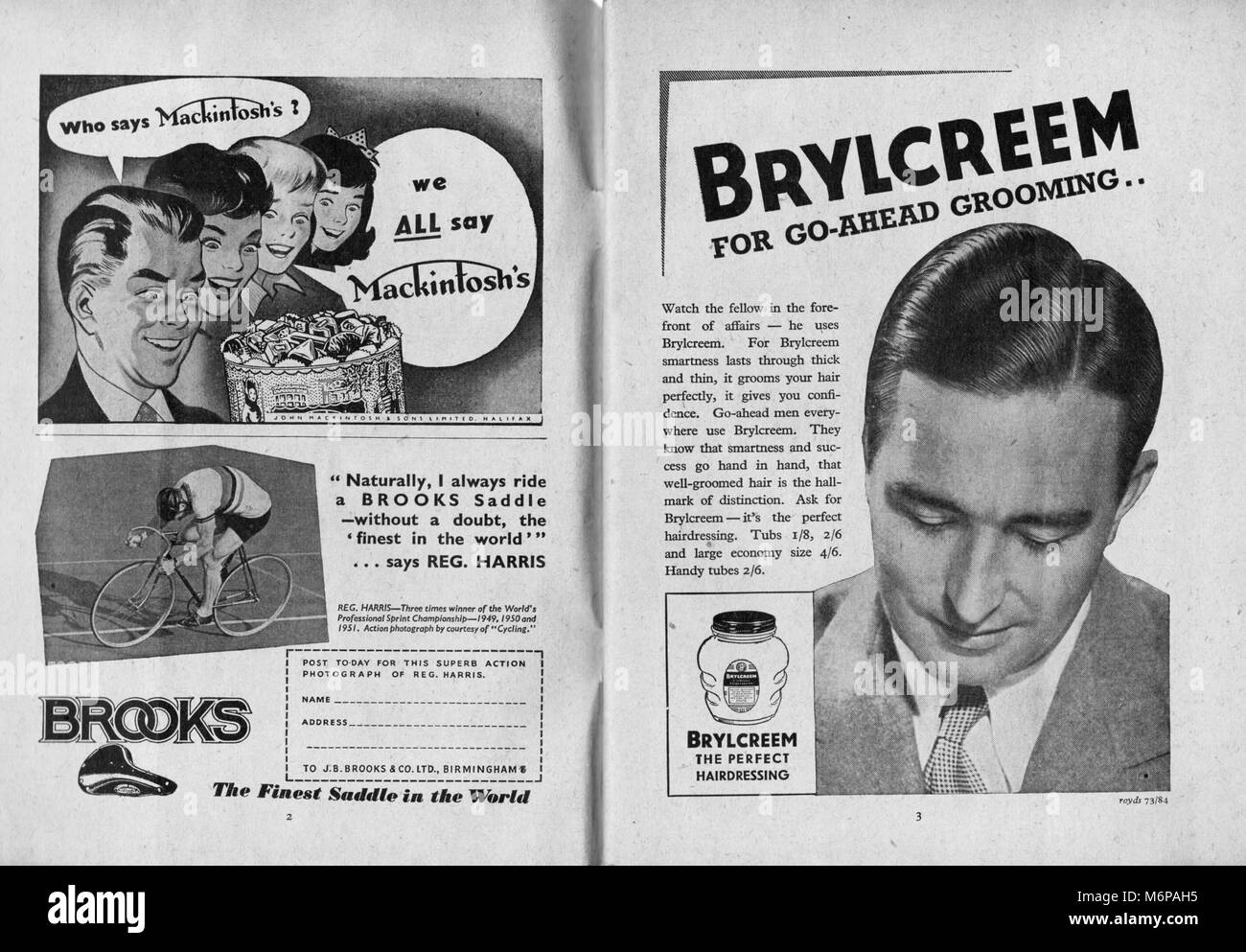 1950's adverts from the Boy's Own Paper. Stock Photo