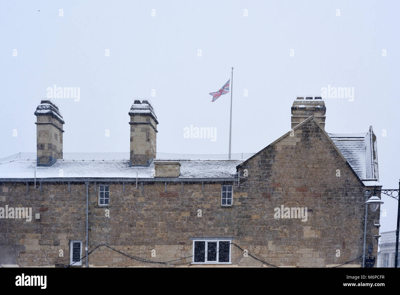 Mansfield Town Hall (rear view),UK Stock Photo Alamy