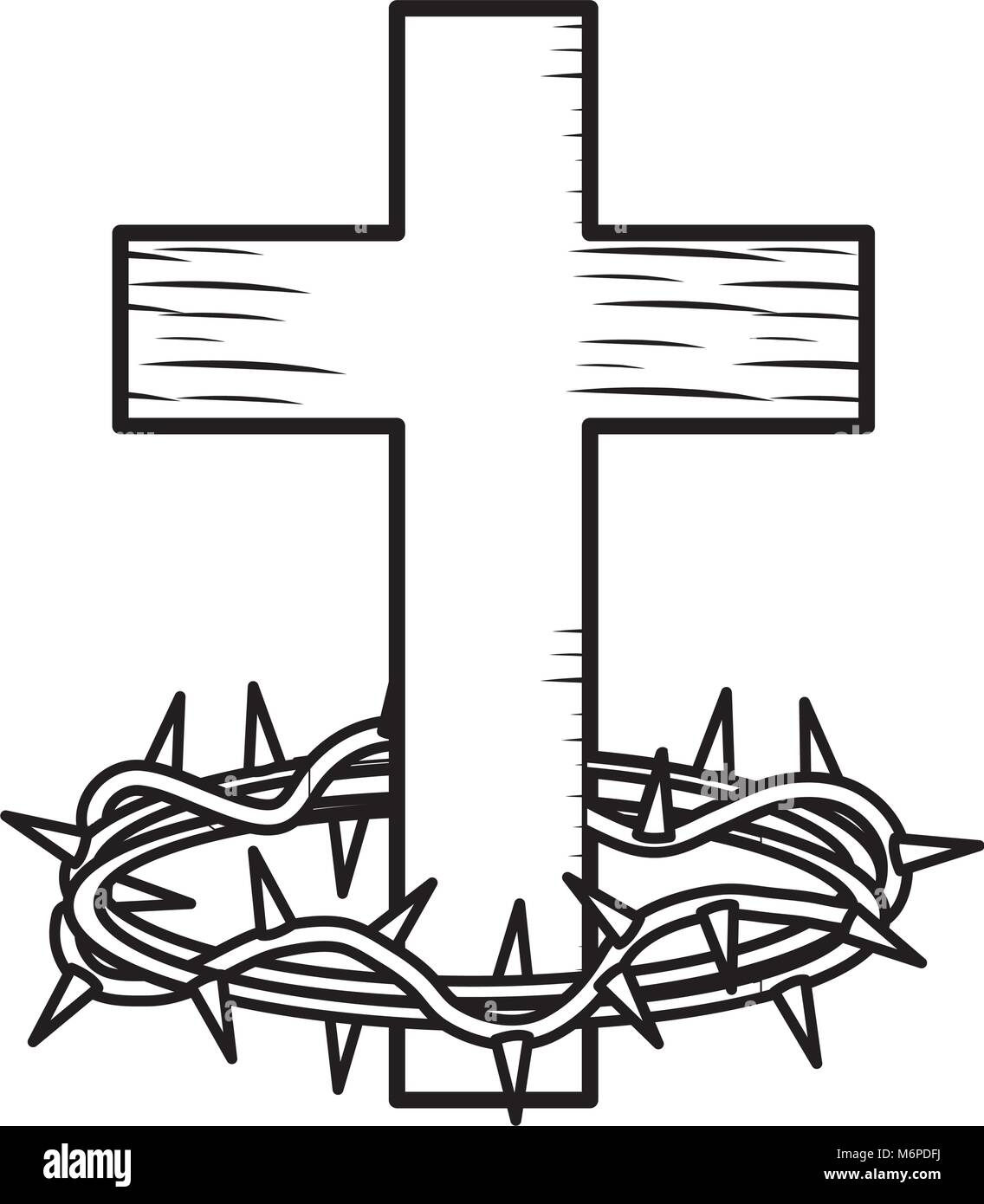 Free Free 323 Cross With Crown Of Thorns Svg SVG PNG EPS DXF File