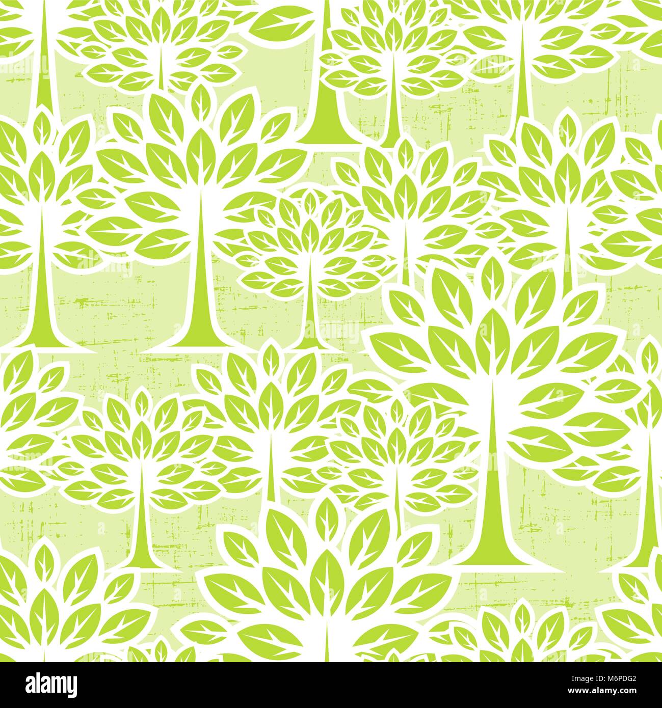 Seamless pattern with trees Stock Vector Image & Art Alamy
