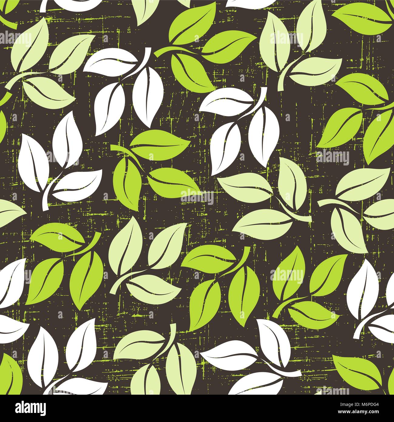 Seamless pattern with leaves Stock Vector Image & Art Alamy