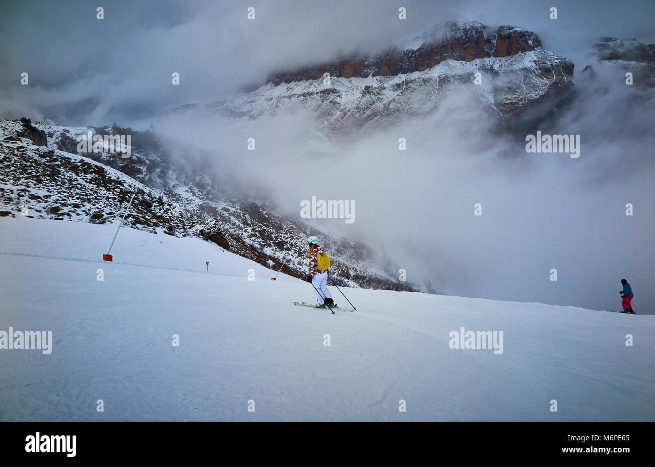 Dolomites ski area italy europe Stock Photo