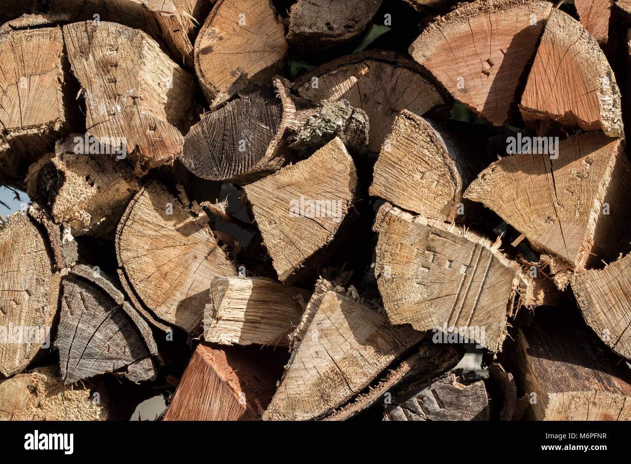 Firewood wood pile stacked triangle hi-res stock photography and images ...