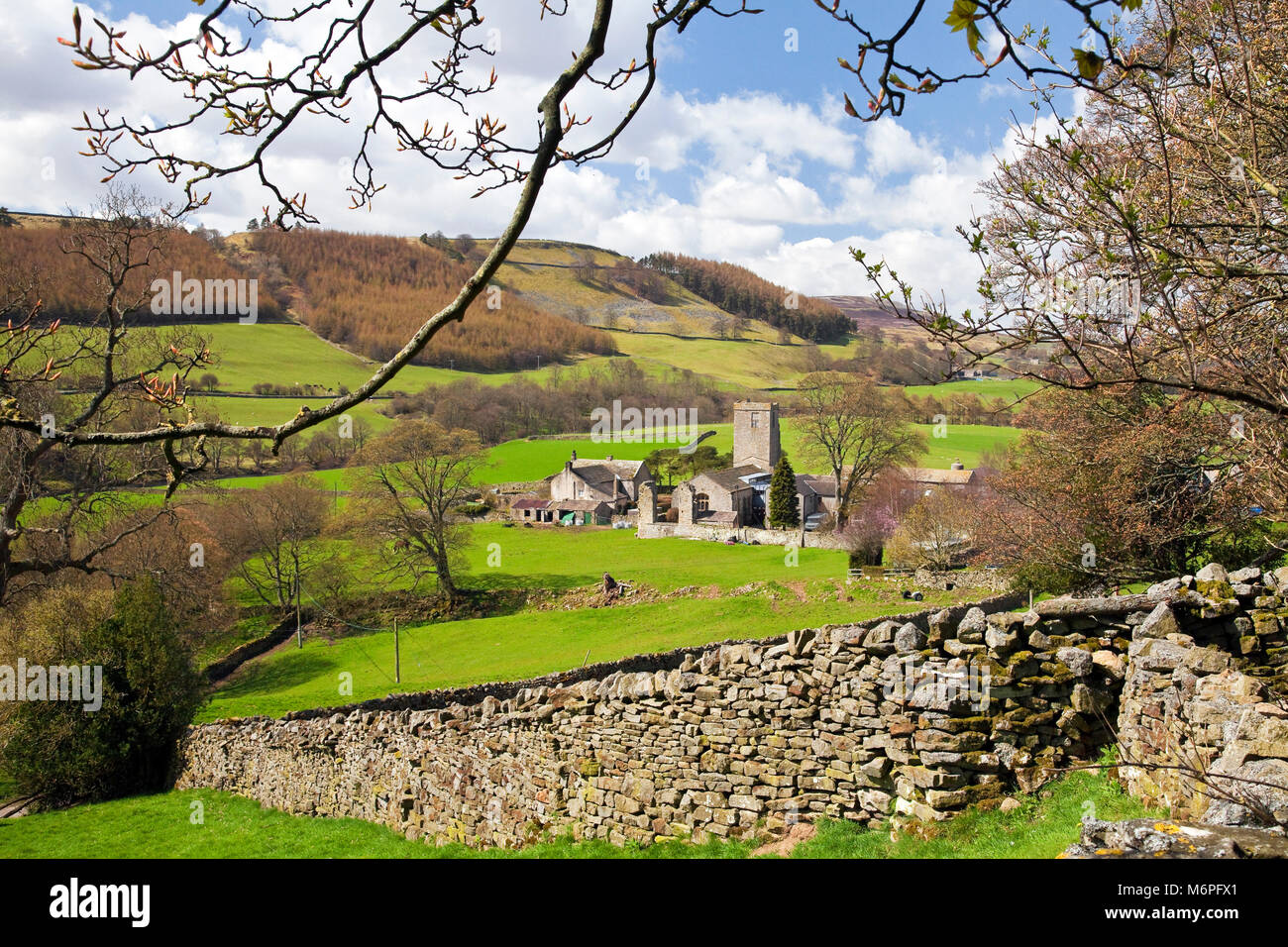 Marrick Priory Swaledale Yorkshire Dales North Yorkshire Stock Photo