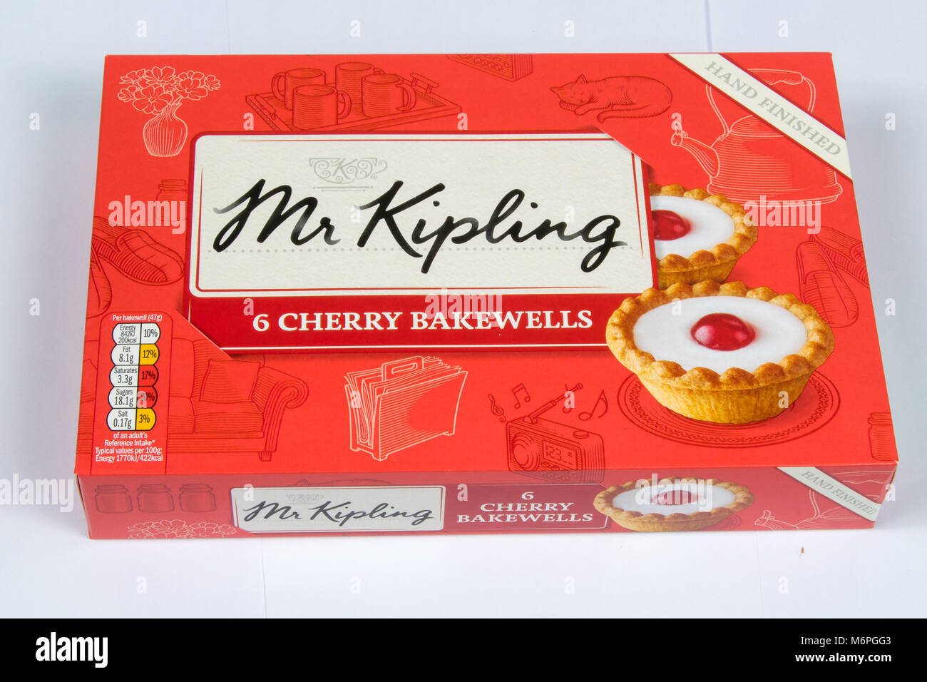 CHESTER, UK MARCH 4TH 2018 Box of Mr Kipling Cherry Bakewell Tarts Stock Photo Alamy