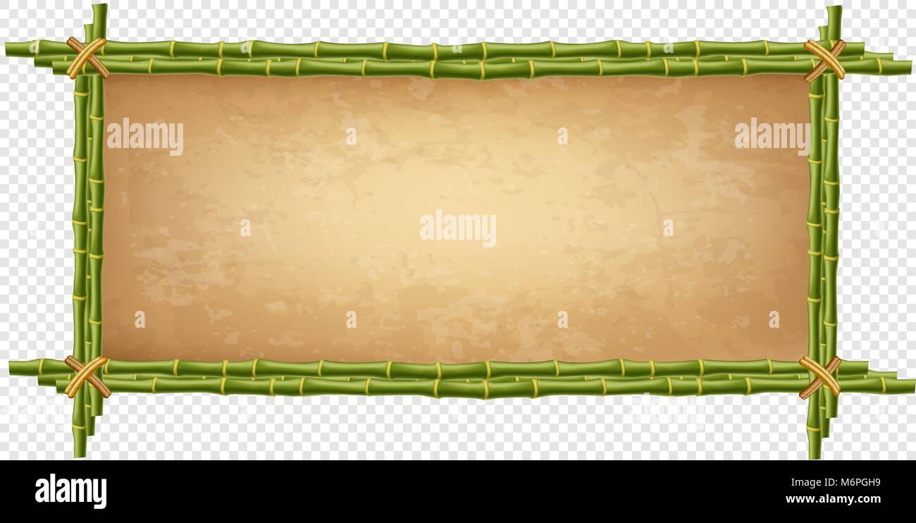 creative vector illustration of bamboo stick border isolated on stock vector image art alamy