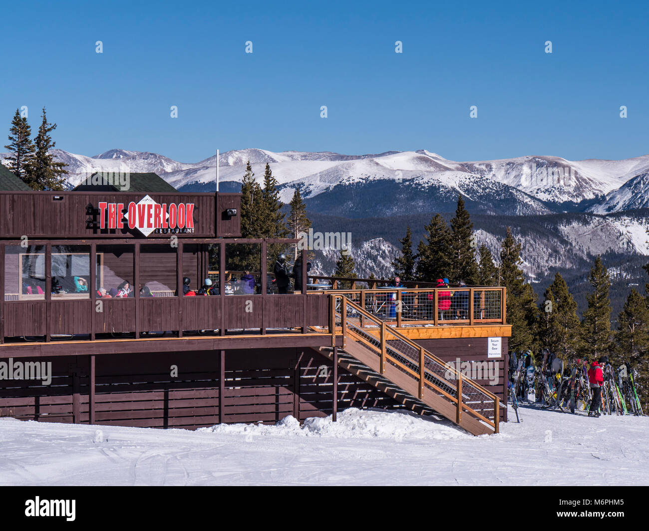 The Overlook day lodge and restaurant atop Peak 9, Breckenridge Ski Resort, Breckenridge