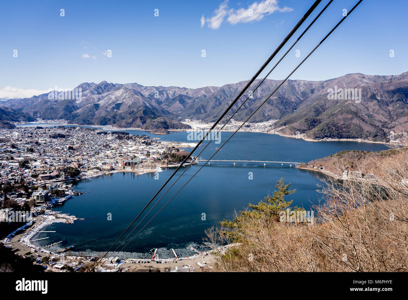 View around Kawaguchi Lake, Japan. Stock Photo