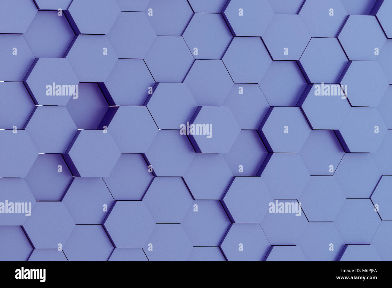 3d rendering of abstract hexagon background Stock Photo - Alamy