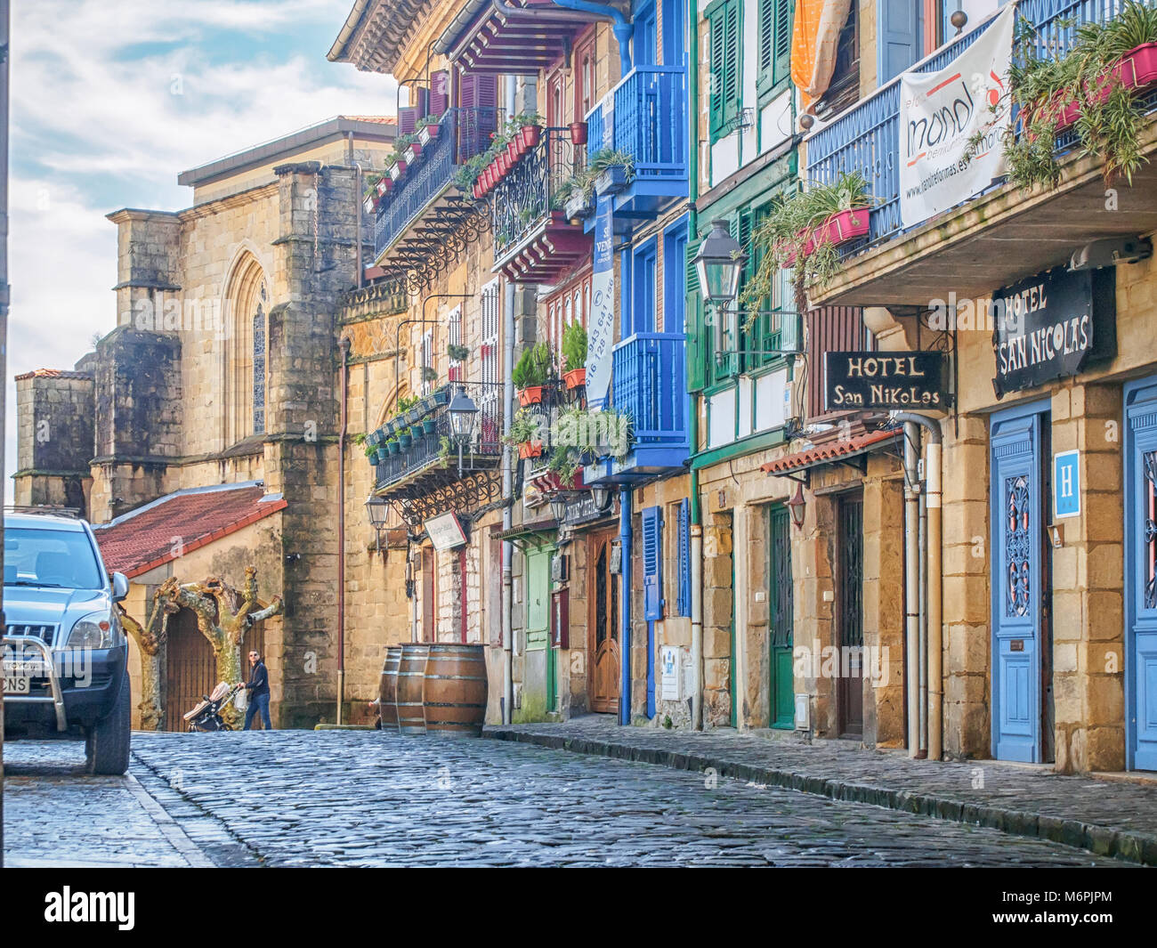 HONDARRIBIA, SPAINFEBRUARY 15, 2018 Modern architecture in the