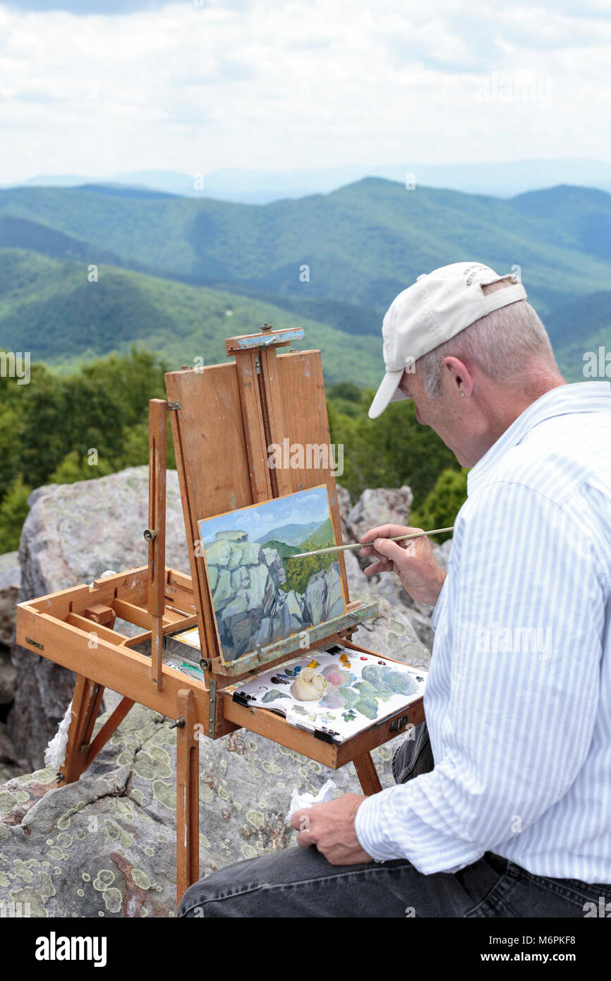 Artist in residence national parks hires stock photography and images
