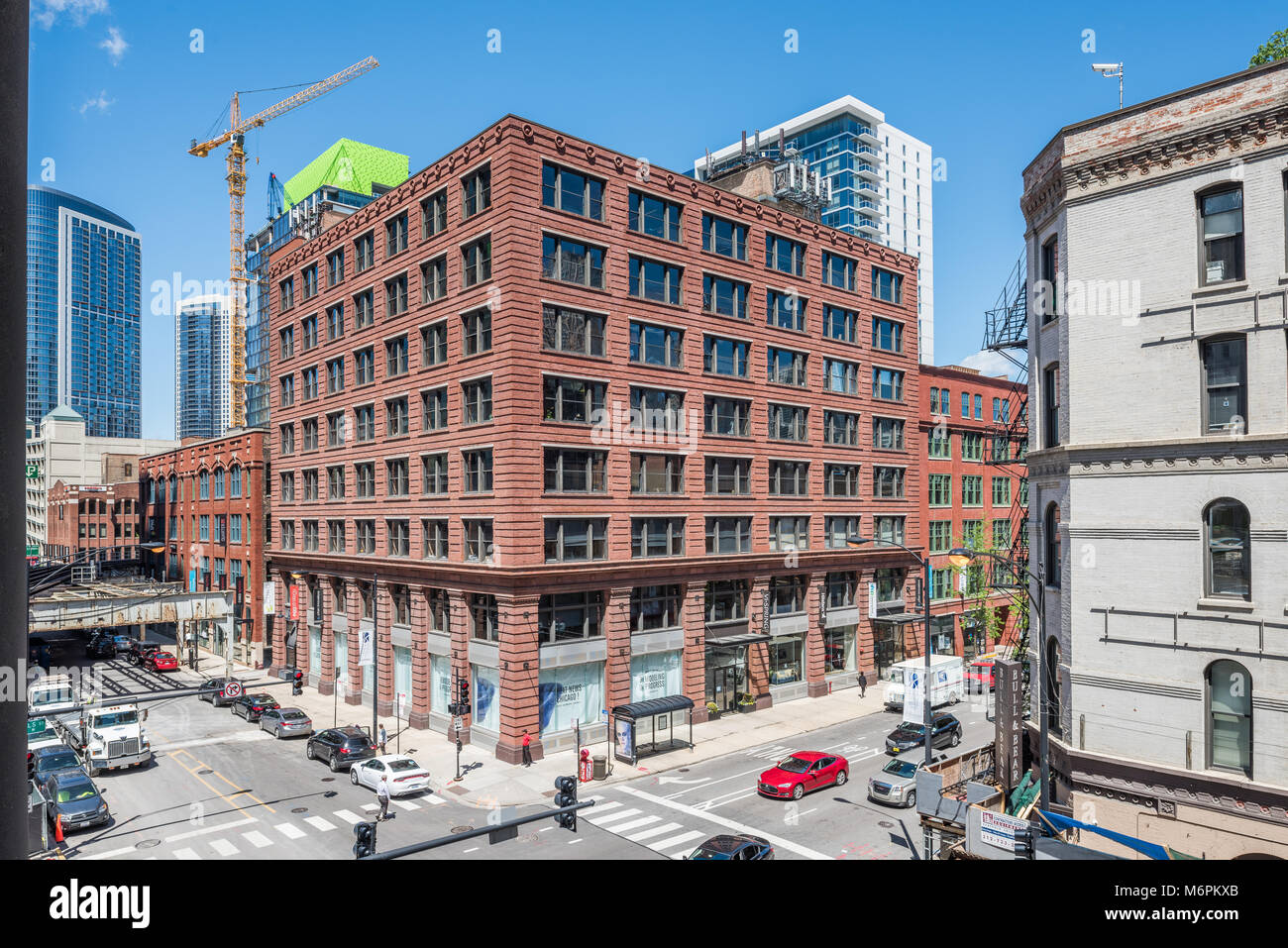 Construction in the River North neighborhood Stock Photo - Alamy