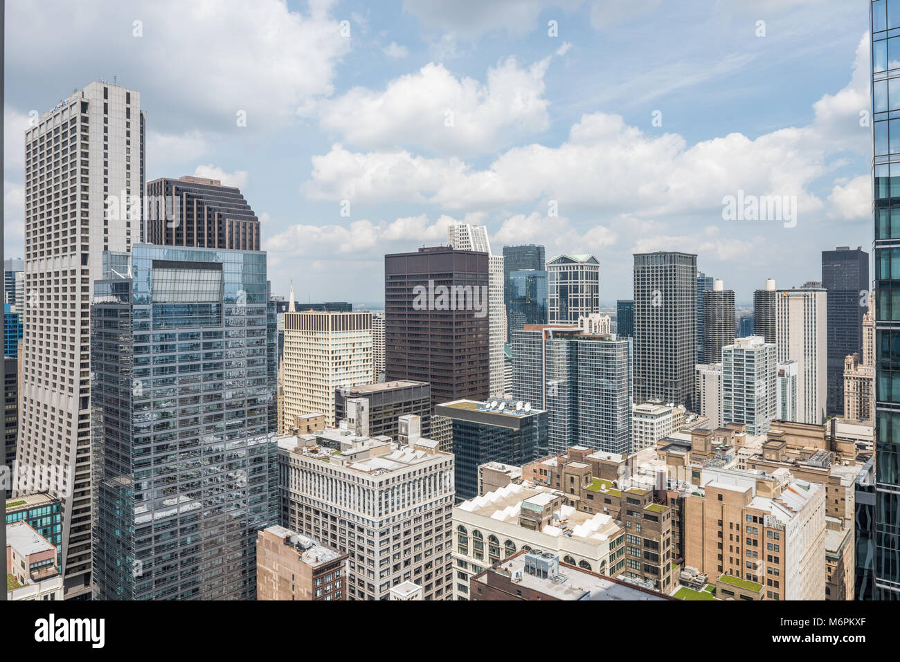 Aerial view of Chicago skyline Stock Photo - Alamy
