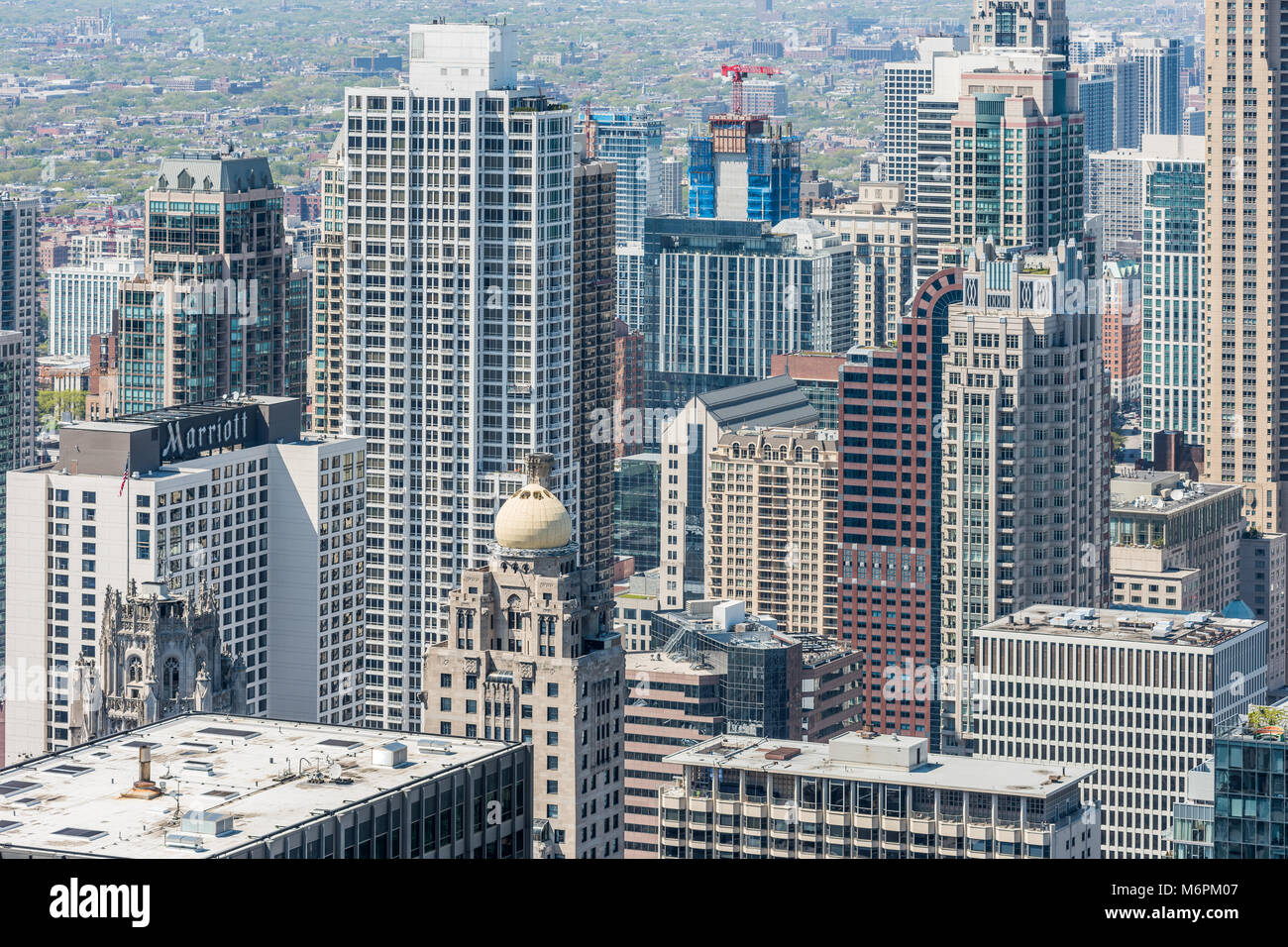 Aerial view of Chicago skyline Stock Photo - Alamy