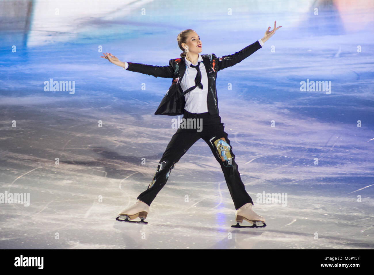 Art on Ice show, 2018, Zürich, Switzerland Stock Photo