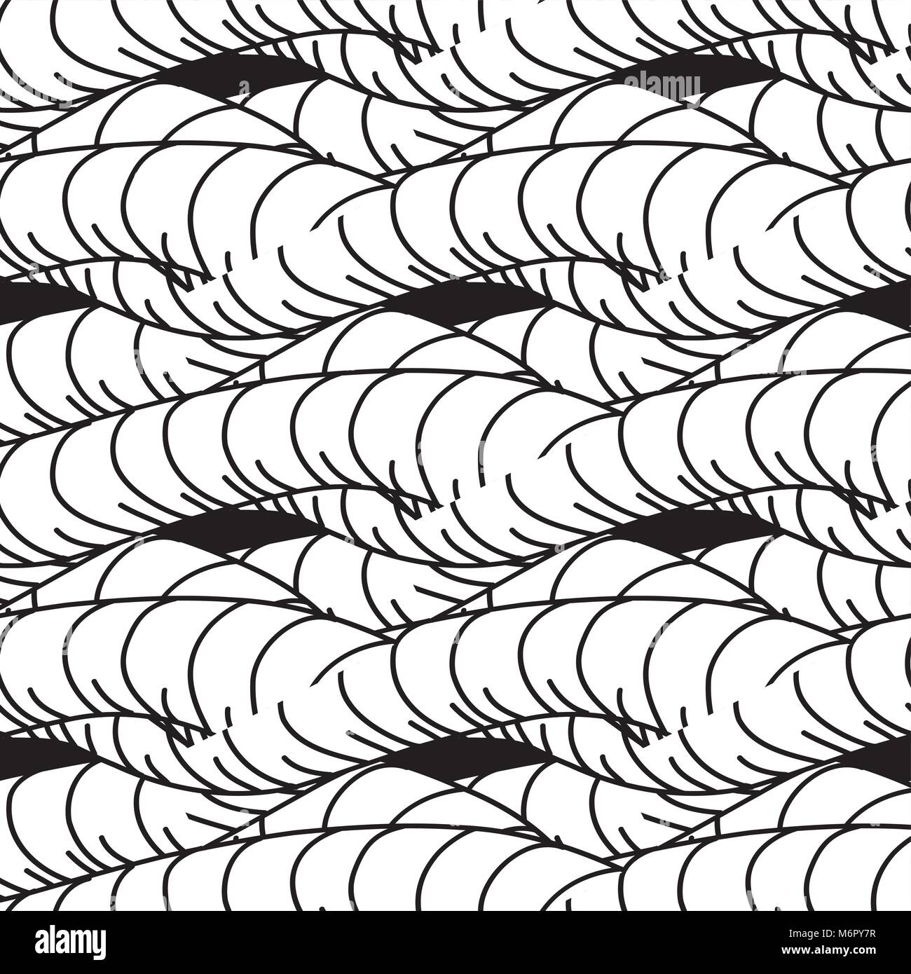 Seamless Abstract hand drawn Pattern,monochromatic stock vector ...