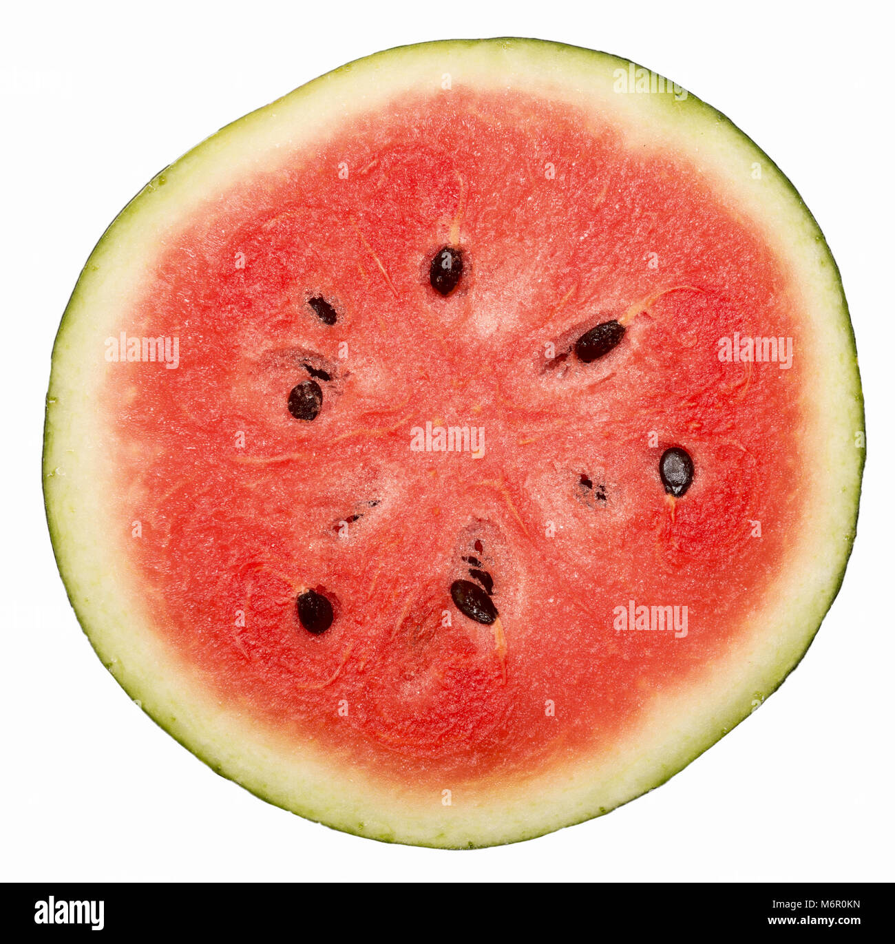 Ripe watermelon isolated on white background Stock Photo - Alamy