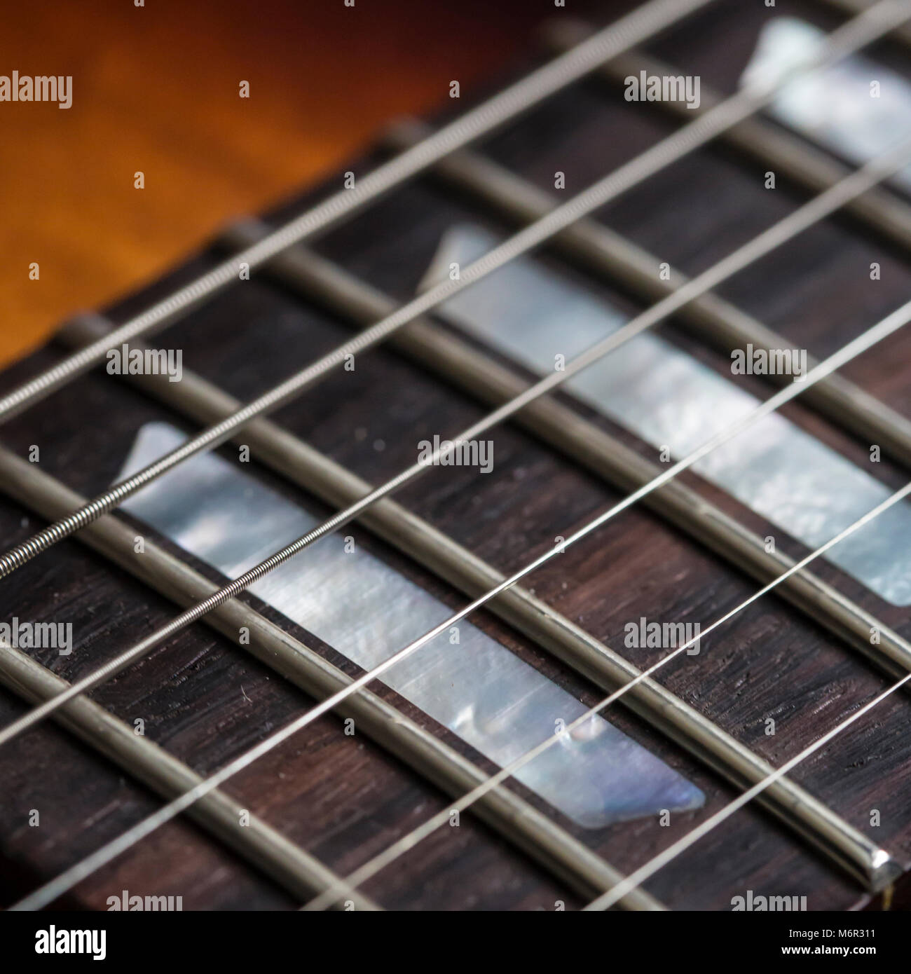 Les Paul Electric Guitar detail Stock Photo Alamy