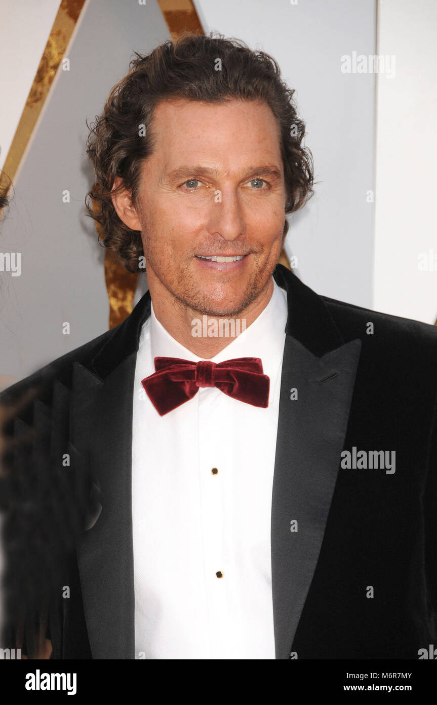 Los Angeles, California, USA. 4th Mar, 2018. March 4th 2018 - Los Angeles, California USA - Actor MATTHEW MCCONAUGHEY at the 90th Academy Awards held at the Hollywood & Highland Center, Hollywood, Los Angeles. Credit: Paul Fenton/ZUMA Wire/Alamy Live News Stock Photo