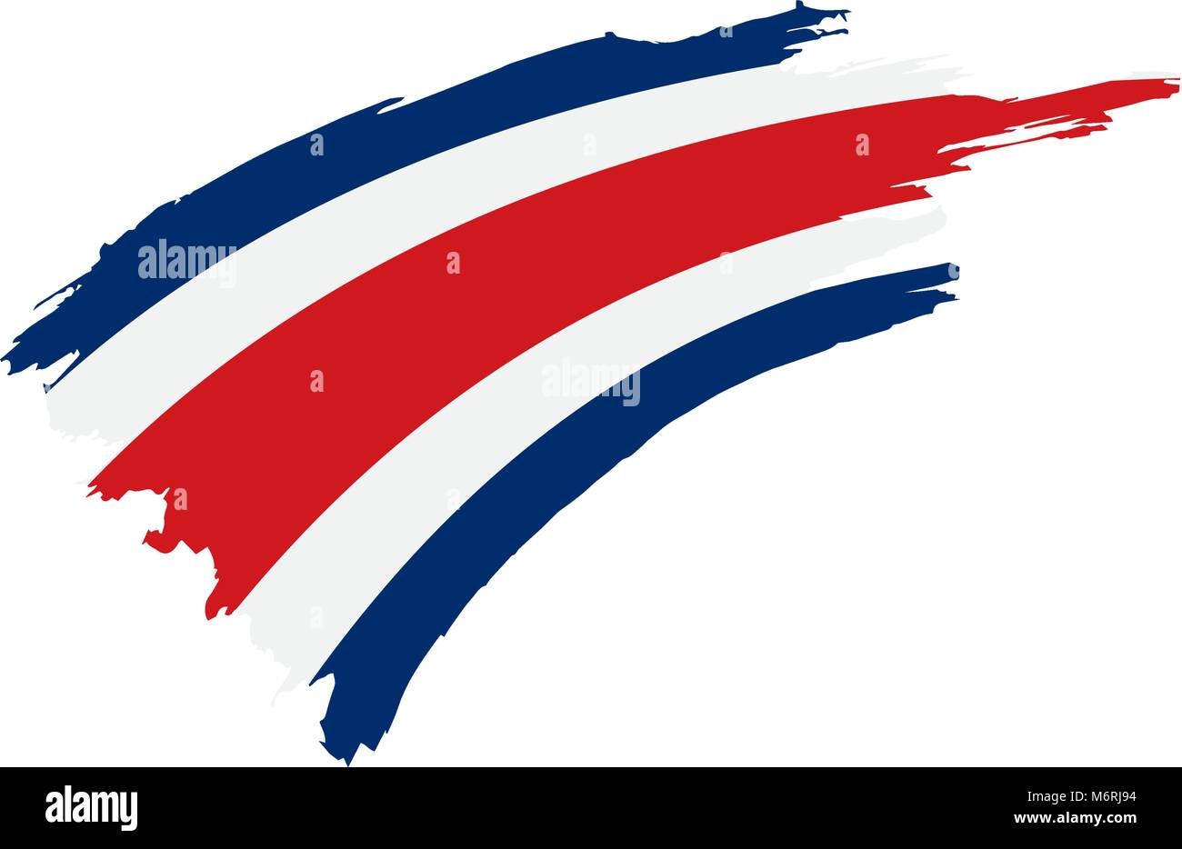 Costa Rica flag, vector illustration Stock Vector Image & Art Alamy