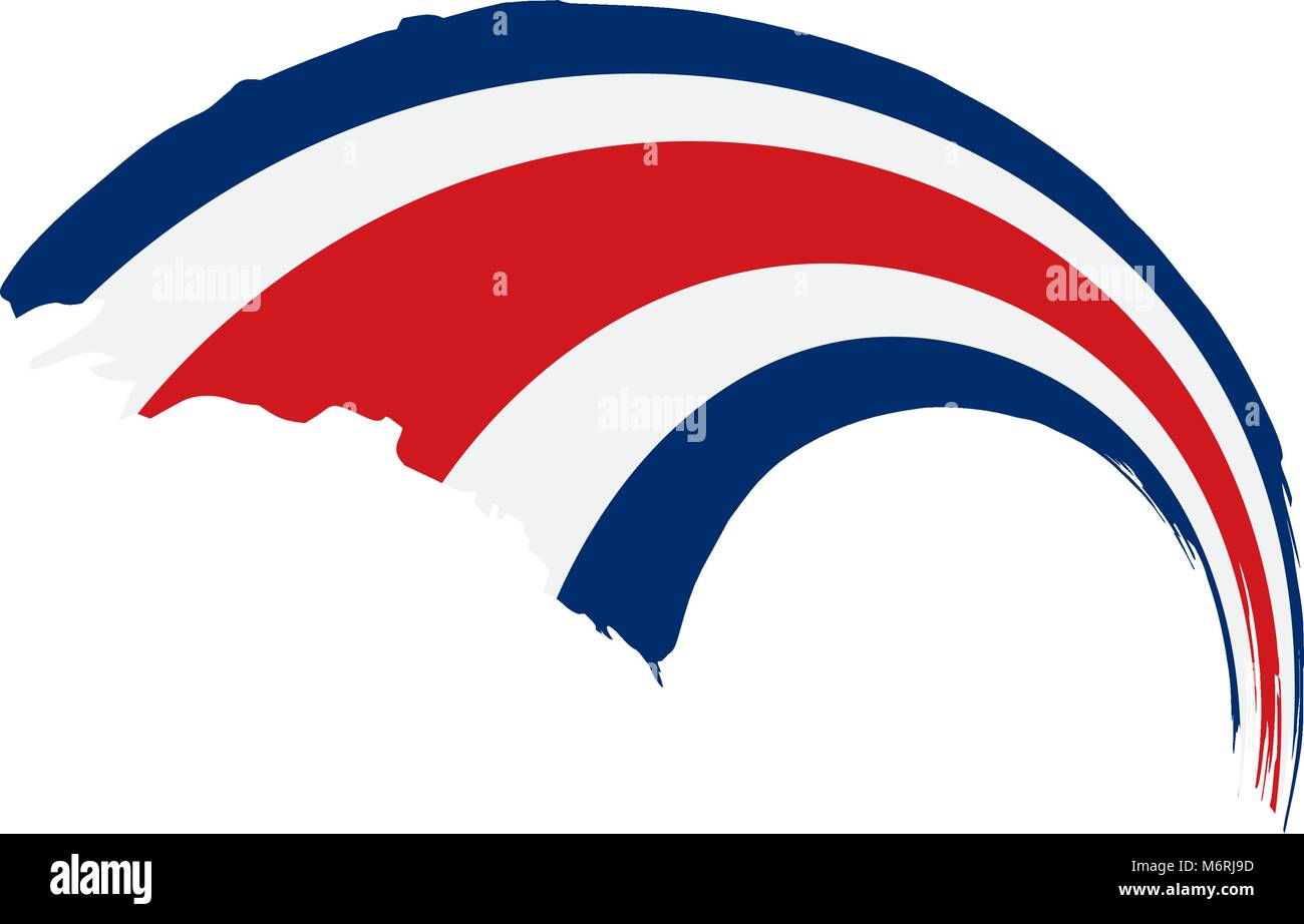 Costa Rica flag, vector illustration Stock Vector Image & Art Alamy
