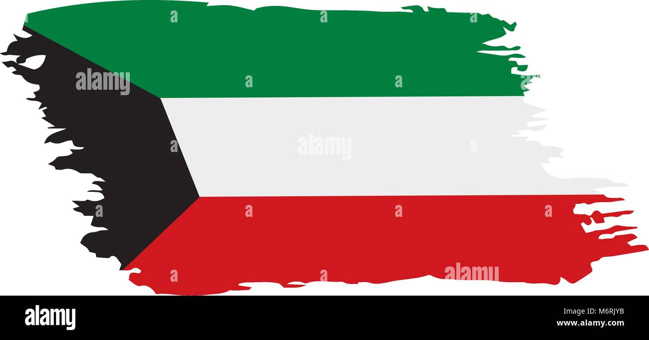 Kuwait flag, vector illustration Stock Vector Image & Art - Alamy