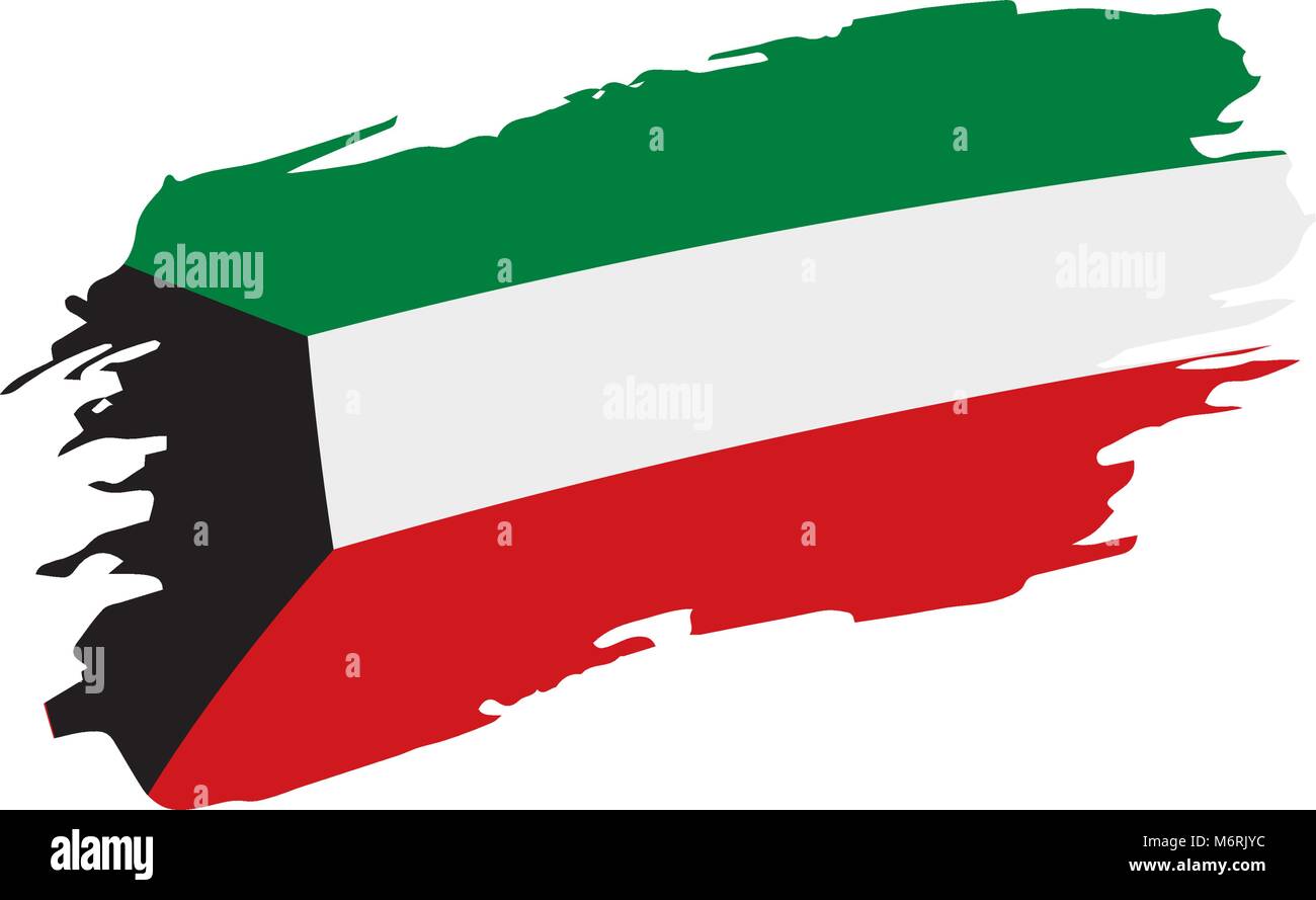 Kuwait flag, vector illustration Stock Vector Image & Art - Alamy