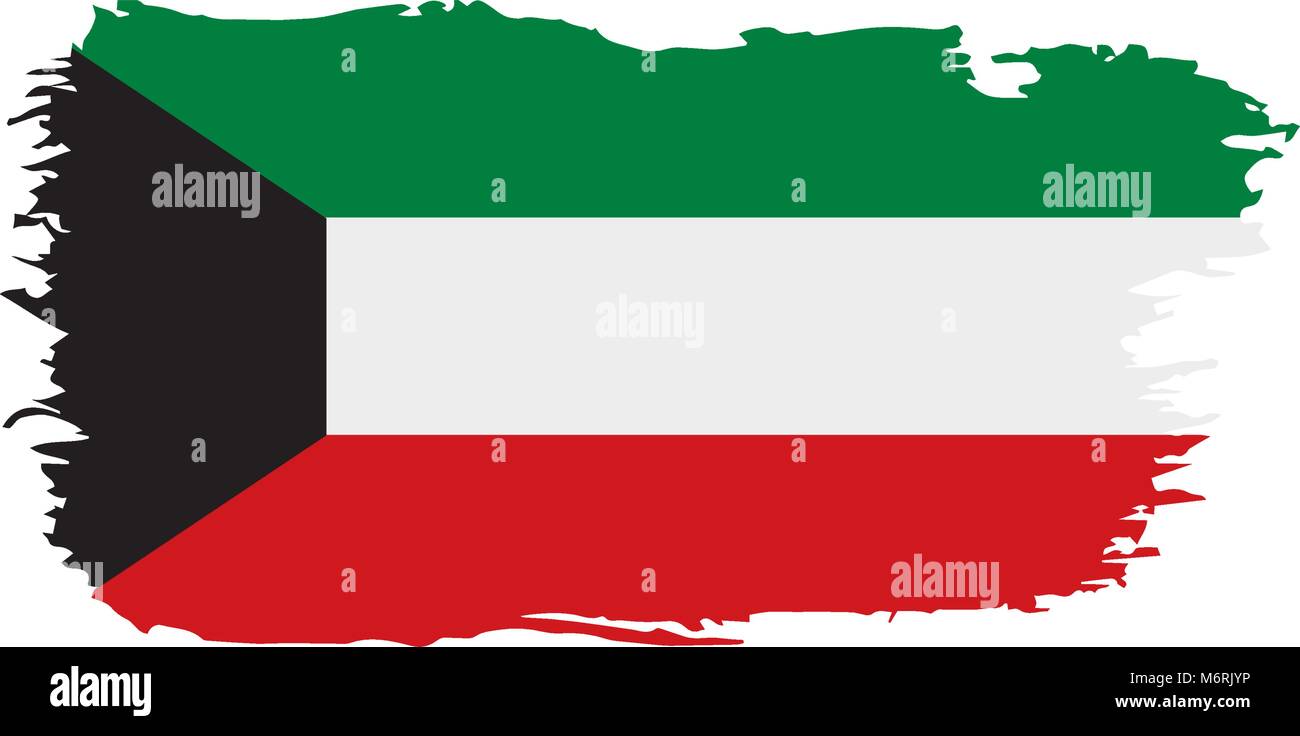 Kuwait flag, vector illustration Stock Vector Image & Art - Alamy