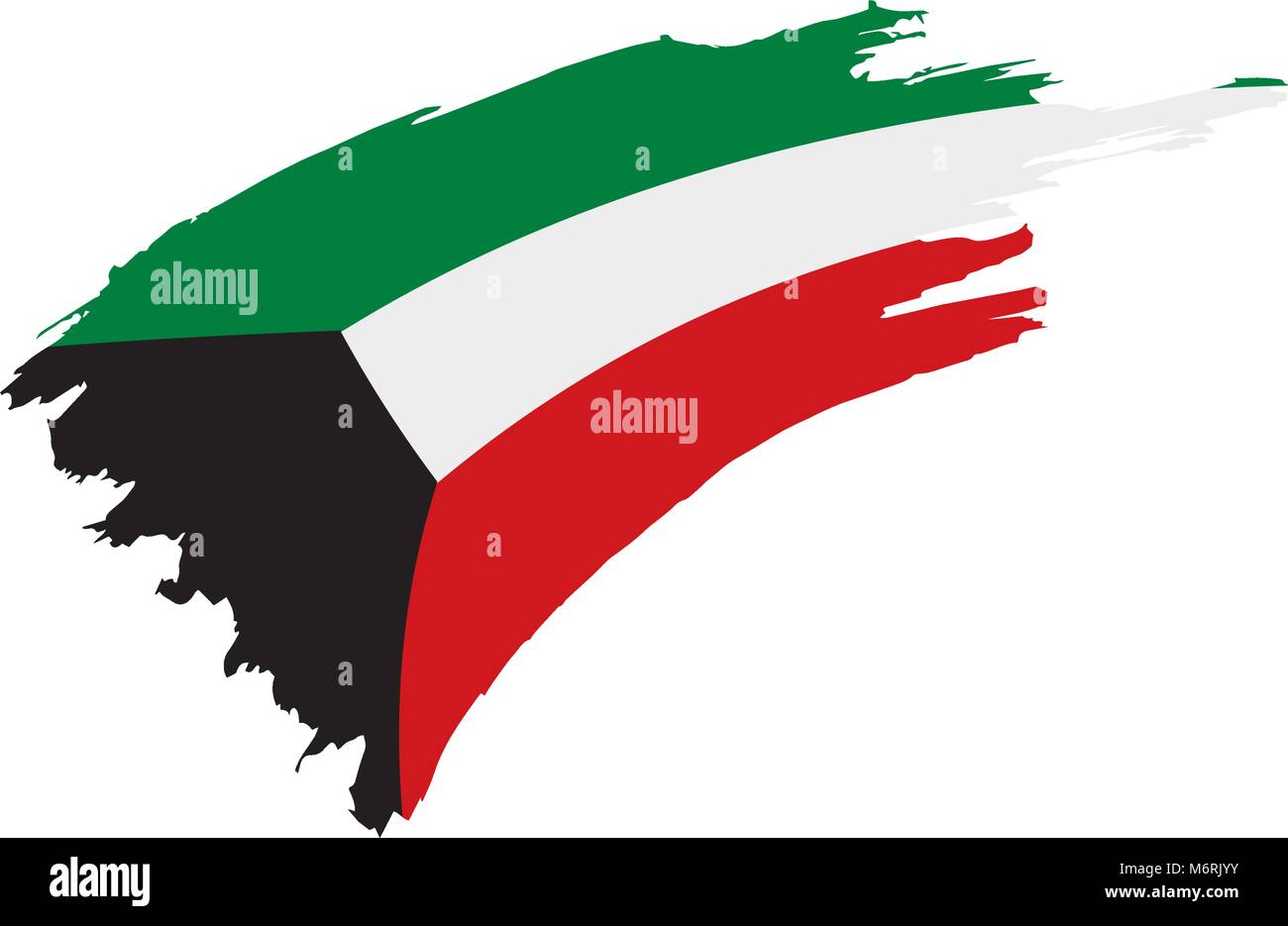 Kuwait flag, vector illustration Stock Vector Image & Art - Alamy