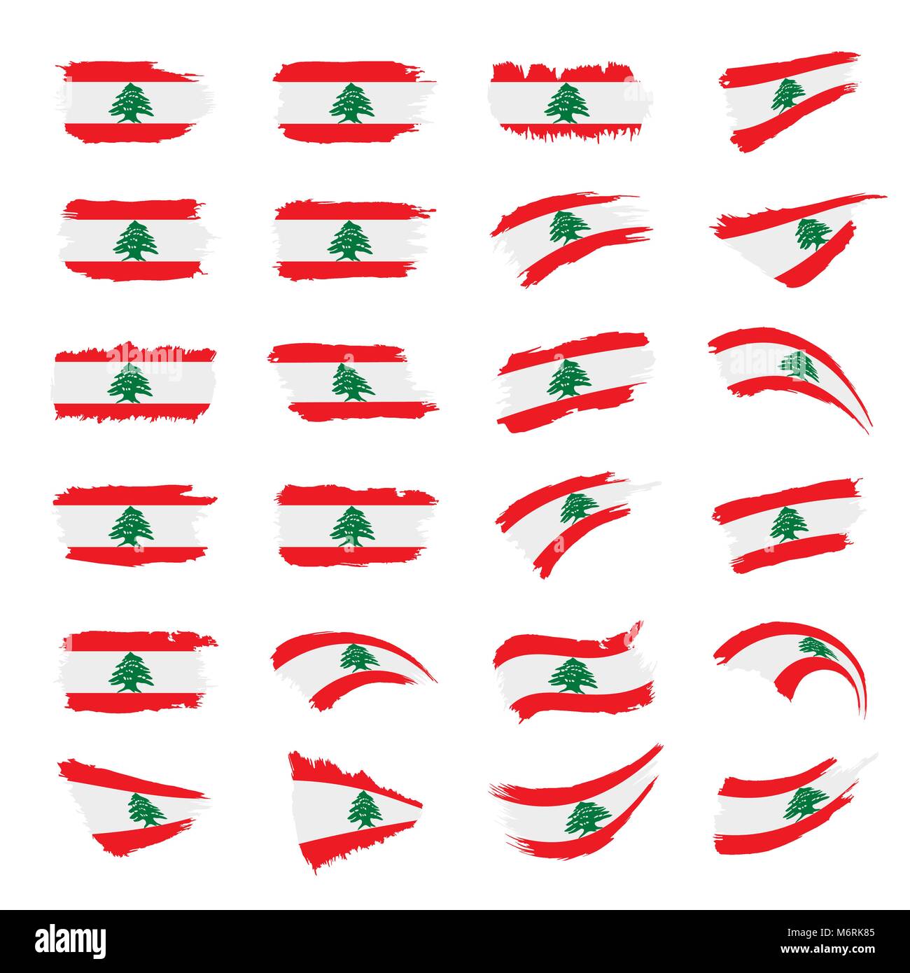 Lebanese flag, vector illustration Stock Vector Image &amp; Art - Alamy