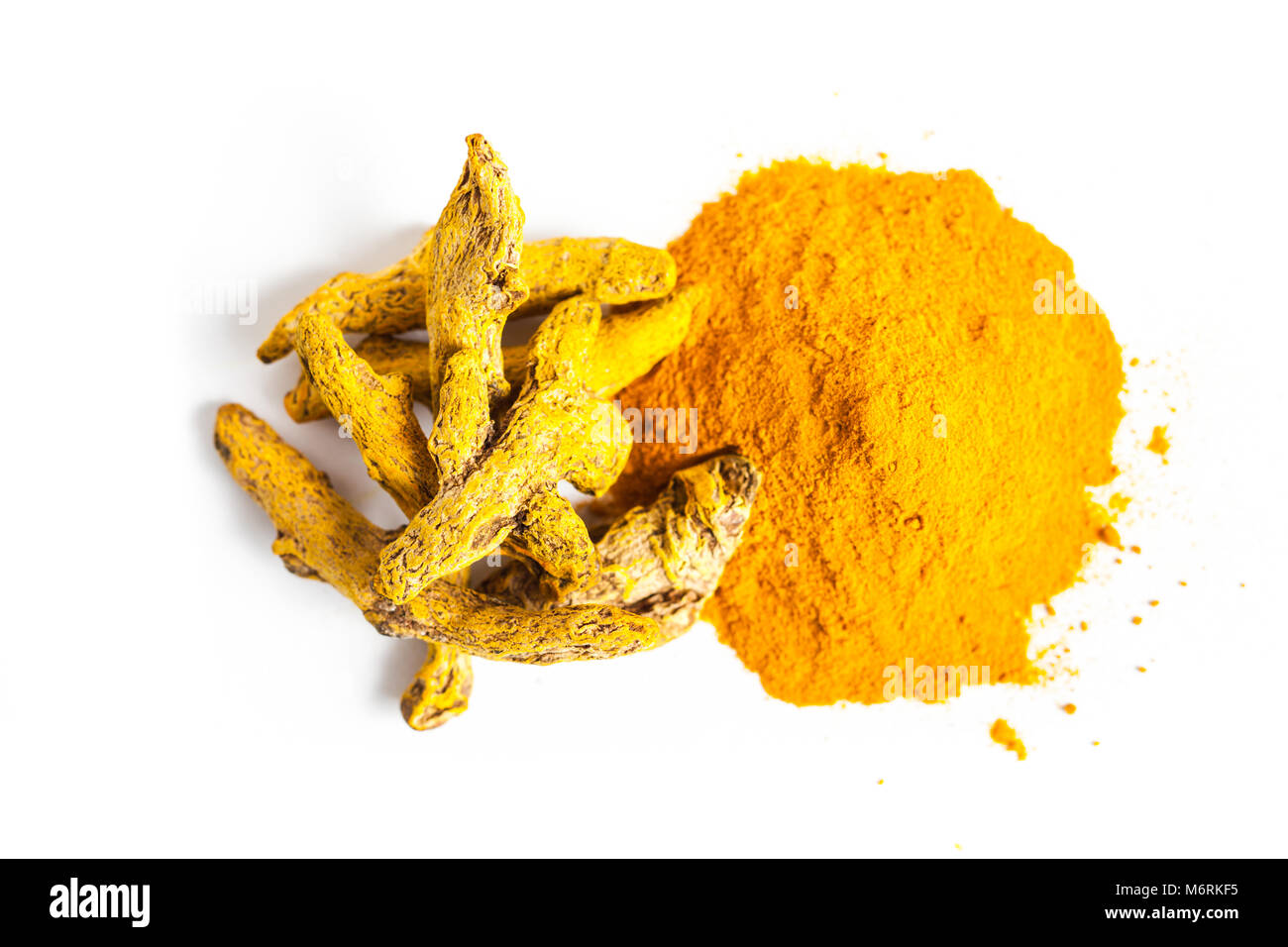 The turmeric powder Stock Photo - Alamy