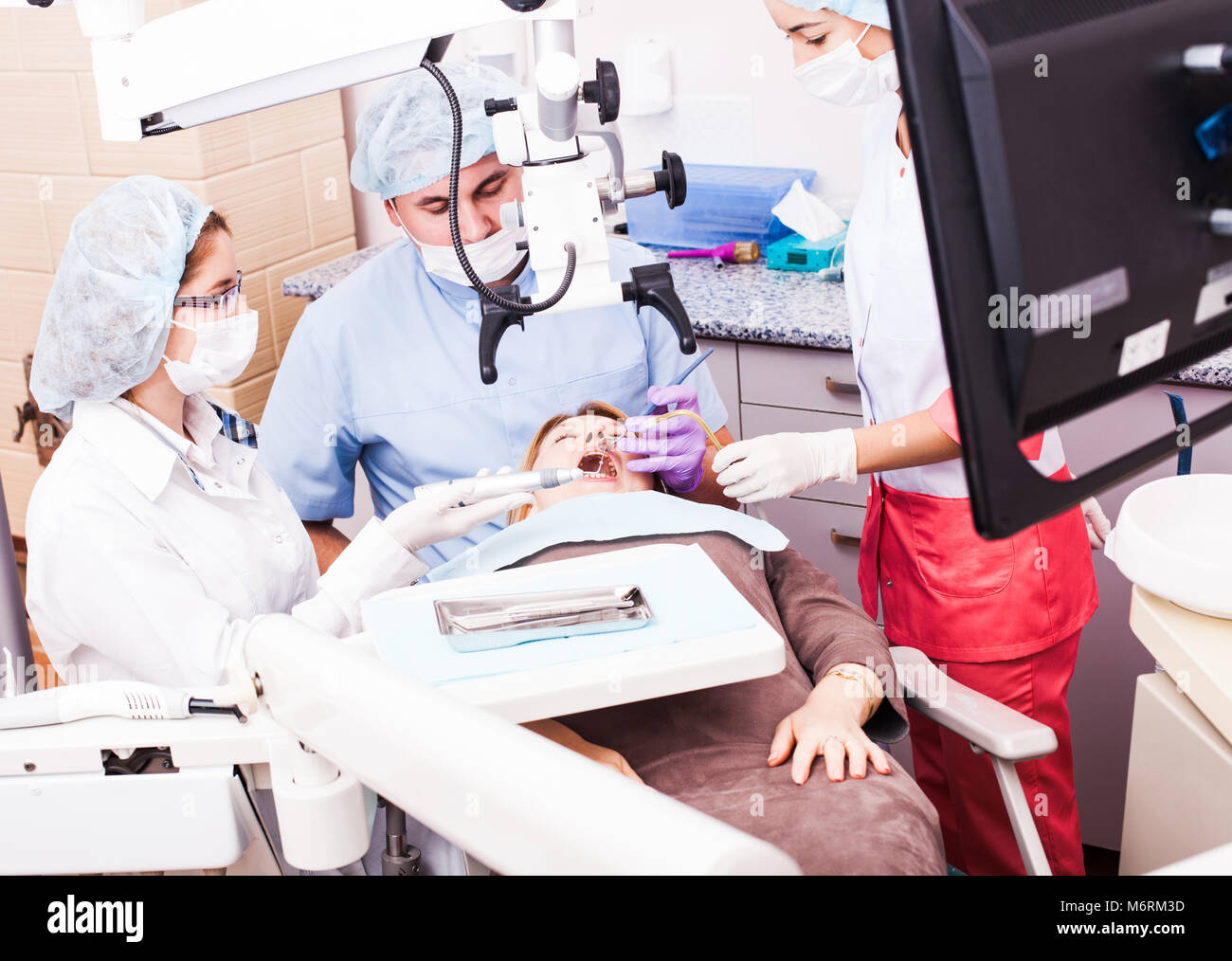 Dental surgery procedure Stock Photo Alamy