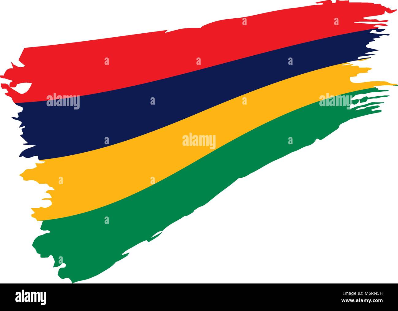 Mauritius flag, vector illustration Stock Vector Image & Art - Alamy
