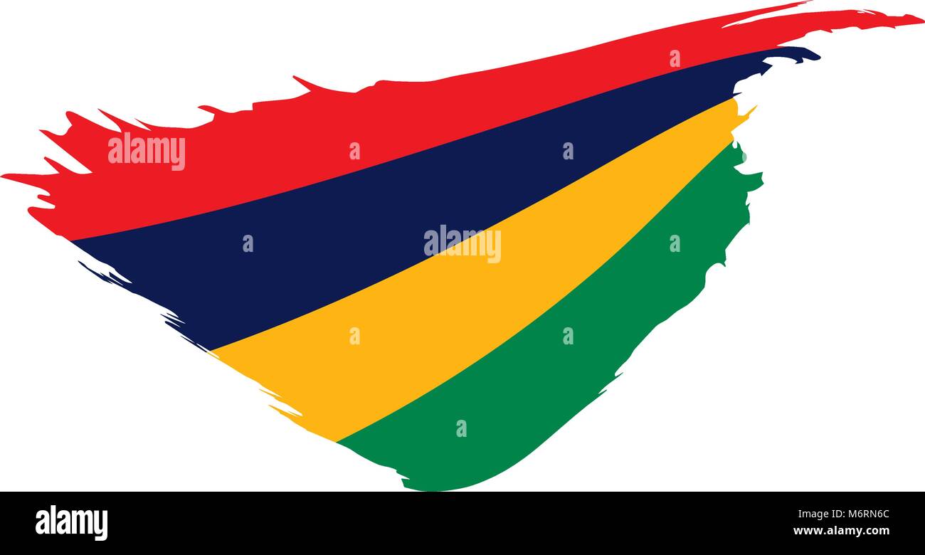Mauritius flag, vector illustration Stock Vector Image & Art - Alamy