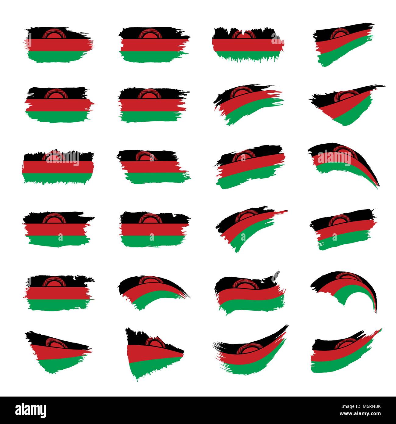 Malawi flag, vector illustration Stock Vector Image &amp; Art - Alamy