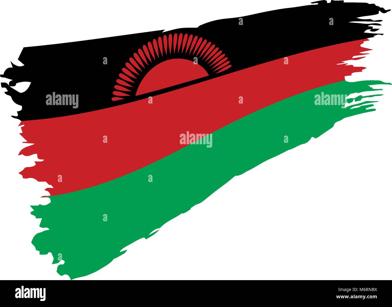 Malawi flag, vector illustration Stock Vector Image &amp; Art - Alamy