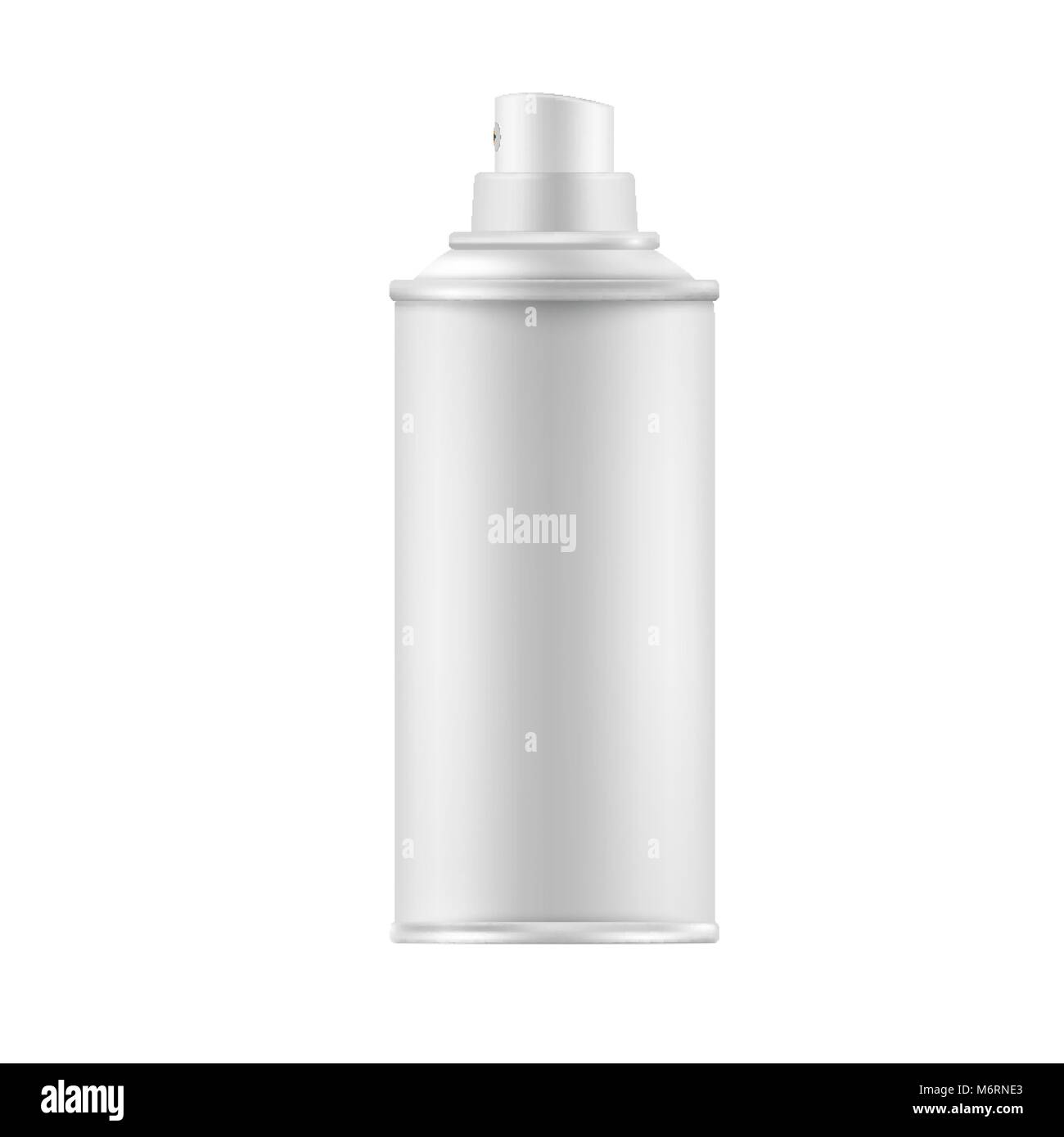 White Paint Aerosol Spray Metal Bottle Can, Graffiti, Deodorant, Stock Vector