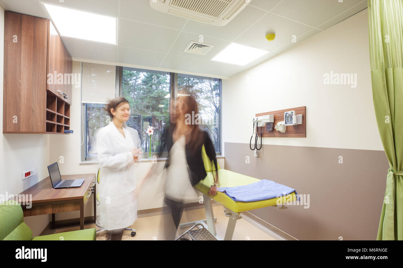 General Practitioner Hospital Blurred Stock Photo