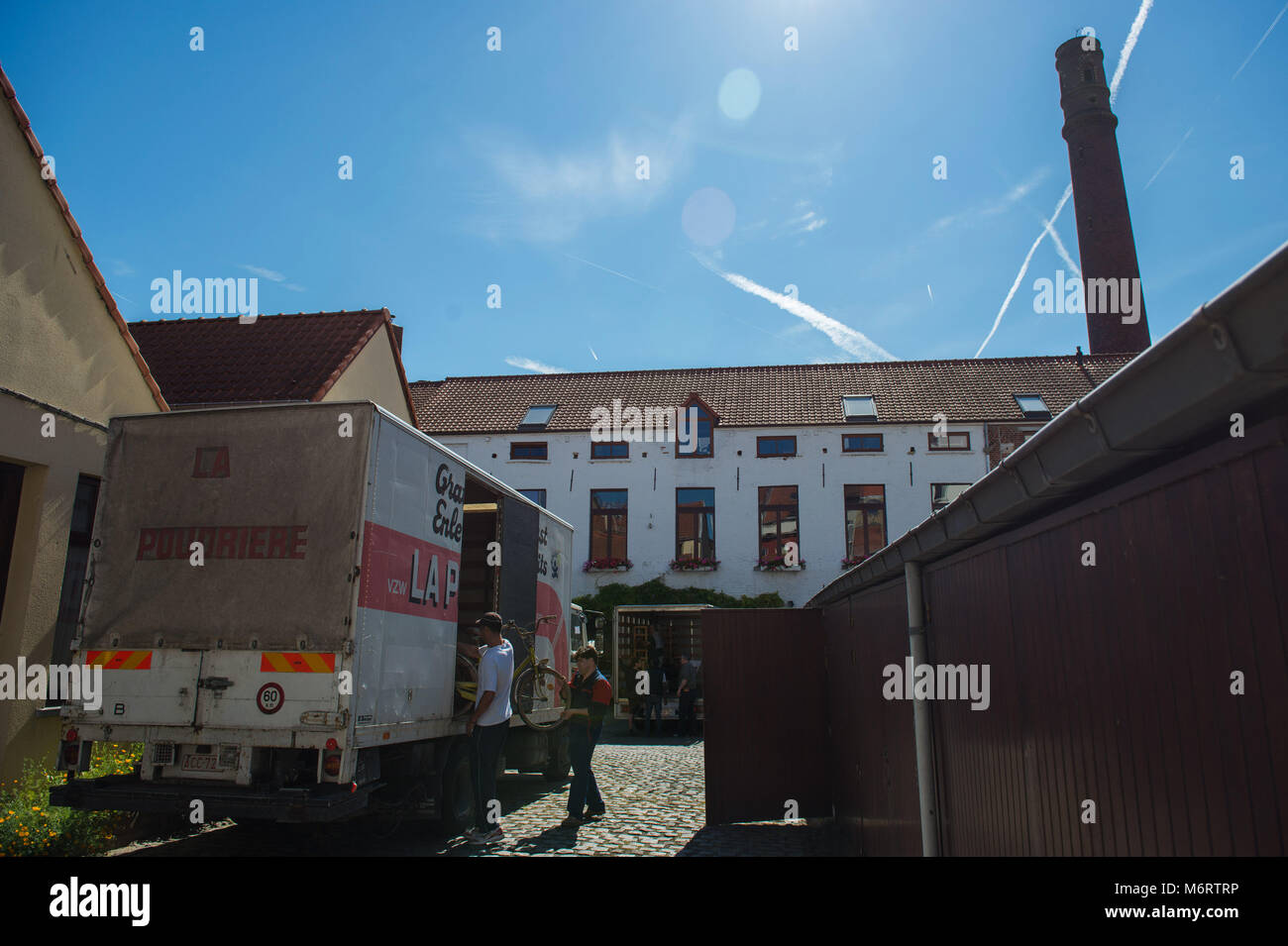 Bruxelles, Community of Poudriere abolishes private property and individualism. Belgium. Stock Photo