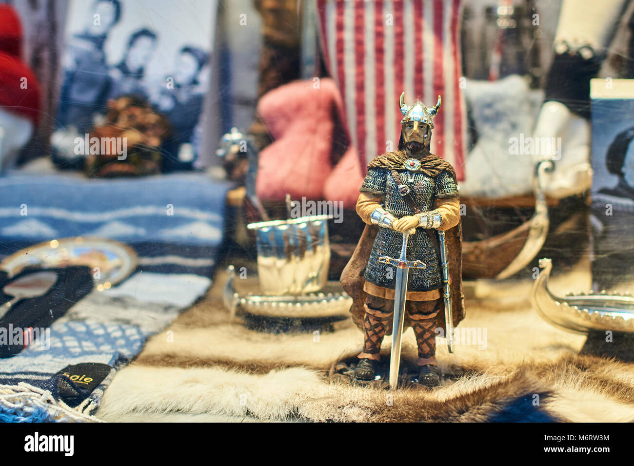 Viking soldier warrior and other traditional Norwegian toys at the